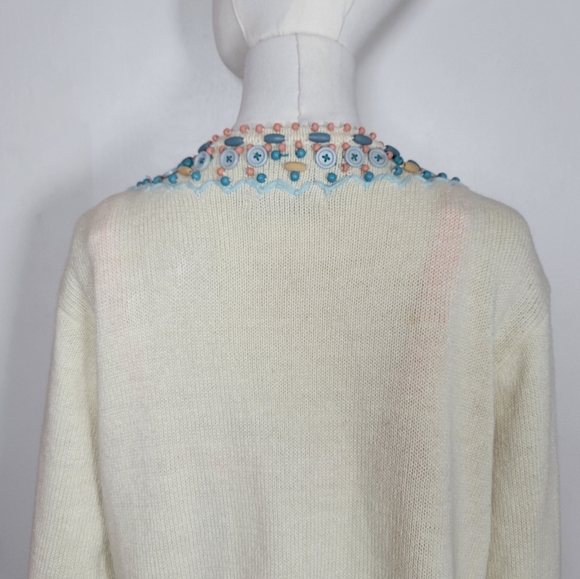 Storybook Knits Coastal Cardigan / Beach Swim Coverup Size Large - Picture 9 of 13